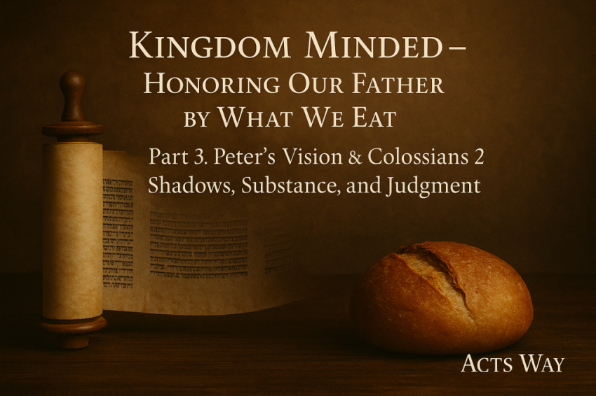 Kingdom Minded – Honoring Our Father by What We Eat-ActsWay-Part-3