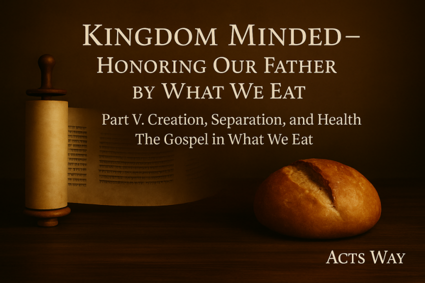 Kingdom Minded – Honoring Our Father by What We Eat-ActsWay-Part-5